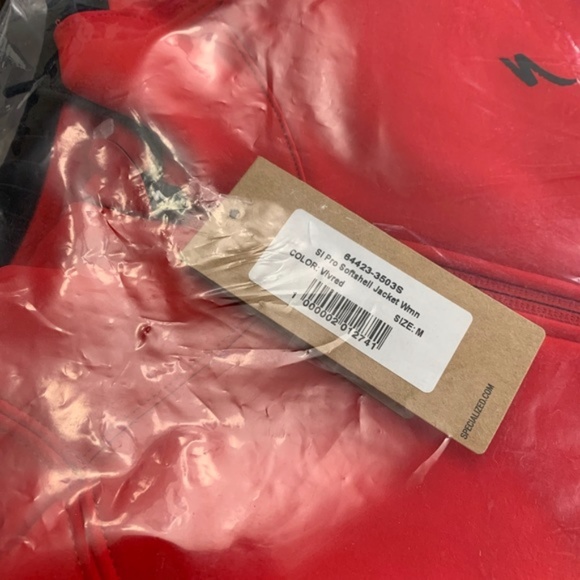 NWT Specialized SL Pro Softshell Jacket in VIVID RED - Picture 8 of 9